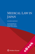 Cover of Medical Law in Japan (eBook)