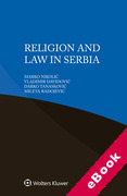 Cover of Religion and Law in Serbia (eBook)