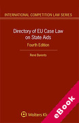 Cover of Directory of EU Case Law on State Aids (eBook)