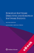 Cover of European Software Directives and European Software Patents (eBook)