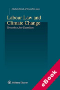 Cover of Labour Law and Climate Change: Towards a Just Transition (eBook)
