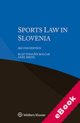 Cover of Sports Law in Slovenia (eBook)