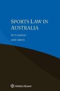 Cover of Sports Law in Australia