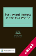 Cover of Post-award Interest in the Asia-Pacific (eBook)