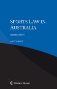 Cover of Sports Law in Australia (eBook)