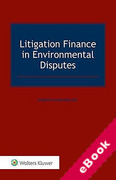 Cover of Litigation Finance in Environmental Disputes (eBook)