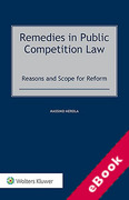 Cover of Remedies in Public Competition Law: Reasons and Scope for Reform (eBook)