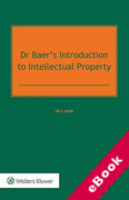 Cover of Dr. Baer’s Introduction to Intellectual Property (eBook)