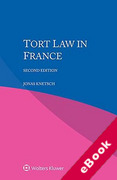 Cover of Tort Law in France (eBook)