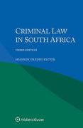 Cover of Criminal Law in South Africa