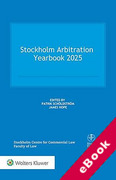 Cover of Stockholm Arbitration Yearbook 2025 (eBook)