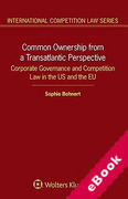 Cover of Common Ownership from a Transatlantic Perspective: Corporate Governance and Competition Law in the US and the EU (eBook)