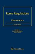 Cover of Rome Regulations: Commentary