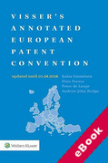 Cover of Visser's Annotated European Patent Convention updated to 01.04.2026 (eBook)
