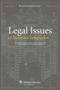 Cover of Legal Issues of Economic Integration: Print Only