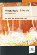 Cover of Mental Health Tribunals: Law, Policy and Practice