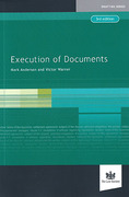 Cover of Execution of Documents