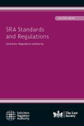 Cover of SRA Standards and Regulations: July 2021 edition