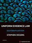 Cover of Uniform Evidence Law