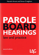 Cover of Parole Board Hearings: Law and Practice