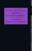 Cover of Meagher, Gummow & Lehane's Equity: Doctrines & Remedies