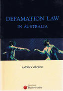 Cover of Defamation Law in Australia