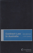 Cover of Contract Law in Australia