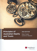 Cover of Principles of Australian Equity and Trusts
