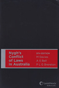 Cover of Nygh's Conflict of Laws in Australia