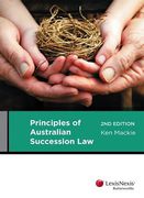 Cover of Principles of Australian Succession Law