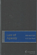 Cover of Law of Agency