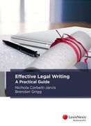 Cover of Effective Legal Writing: A Practical Guide