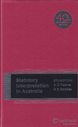 Cover of Statutory Interpretation in Australia