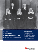 Cover of Hanks Australian Constitutional Law, Materials and Commentary