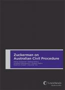 Cover of Zuckerman on Australian Civil Procedure