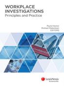Cover of Workplace Investigations: Principles and Practice