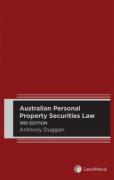 Cover of Australian Personal Property Securities Law