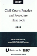 Cover of Civil Courts Practice and Procedure Handbook 2000
