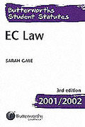 Cover of Butterworths Student Statutes: EC Law