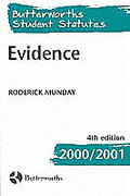 Cover of Butterworths Student Statutes: Evidence