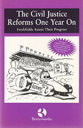 Cover of The Civil Justice Reforms One Year On