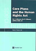 Cover of Care Plans and the Human Rights Act