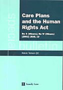 Cover of Care Plans and the Human Rights Act