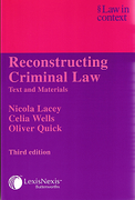 Cover of Law in Context: Reconstructing Criminal Law - Text and Materials