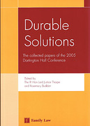 Cover of Durable Solutions: The Collected Papers of the 2005 Dartington Hall Conference
