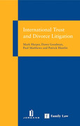 Cover of International Trust and Divorce Litigation