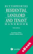 Cover of Butterworths Residential Landlord and Tenant Handbook (eBook)