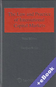 Cover of The Law and Practice of International Capital Markets (Book &#38; eBook Pack)