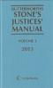 Cover of Stone's Justices' Manual 2013