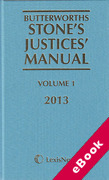 Cover of Stone's Justices' Manual 2013 (eBook)